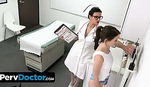 PervDoctor - Accommodate Olympic Gymnast Makes Her Doctor Hide Her Unmitigated Test With Her Tight Cunt