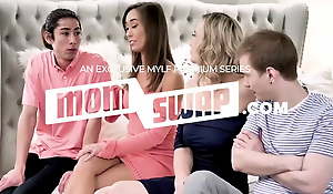 Mom Swap - Sexy Mummy Slut Shows Her Bestie With an increment of Her Horny Boy How Her Stepson Sates All Her Needs