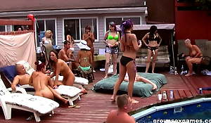 Dissolute fucking pool party