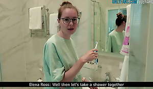 Young Stepsister Helped Stepbrother With Morning Boner - Screwed Him Hither The Shower And Got Caught (Subtitles) - Elena Ros